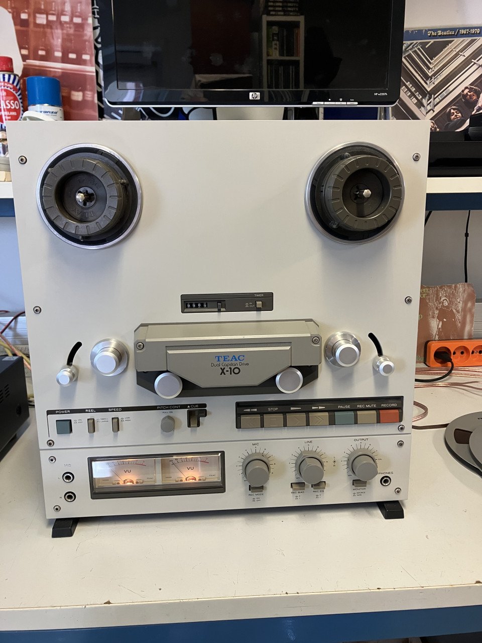 Teac X-10 3 koppen dual capstan bandrecorder groot onderhoud garantie