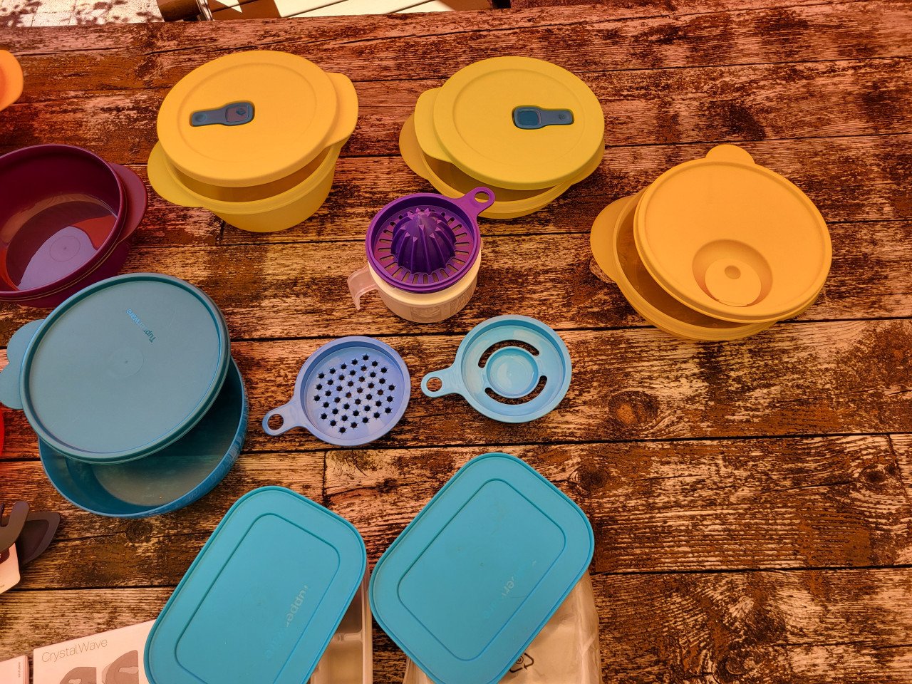 Tupperware set ongebruikt