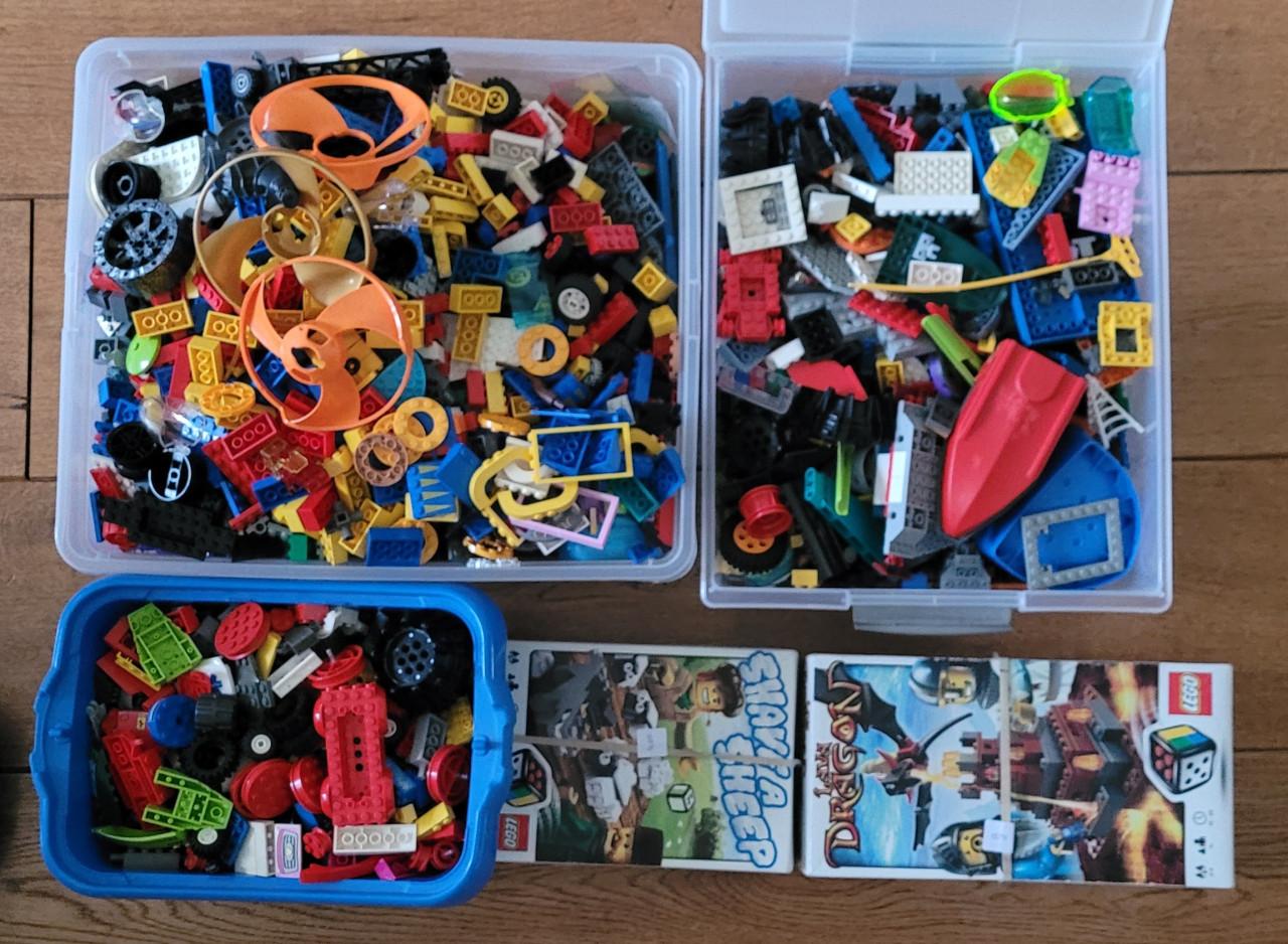 Losse lego onderdelen grote partij