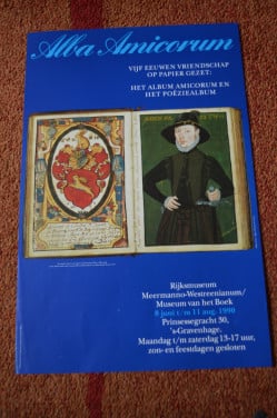 Museumtentoonstellingen op een poster Meermanno Den Haag