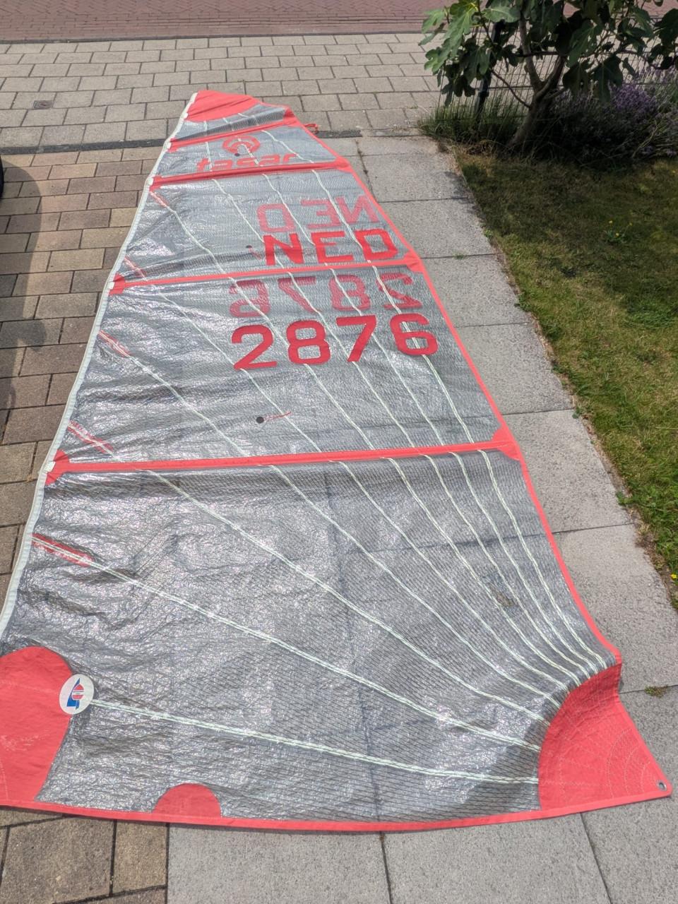 Tasar, open zeilboot, 2 persoonszeilboot op trailer, BIEDEN