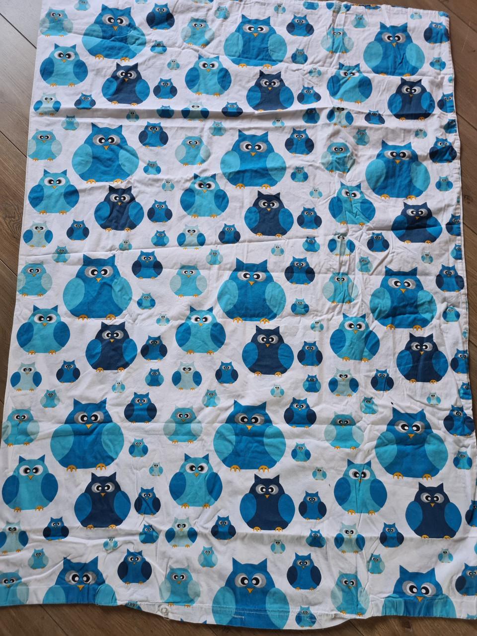 Blauw, wit peuter / kleuter dekbedovertrek