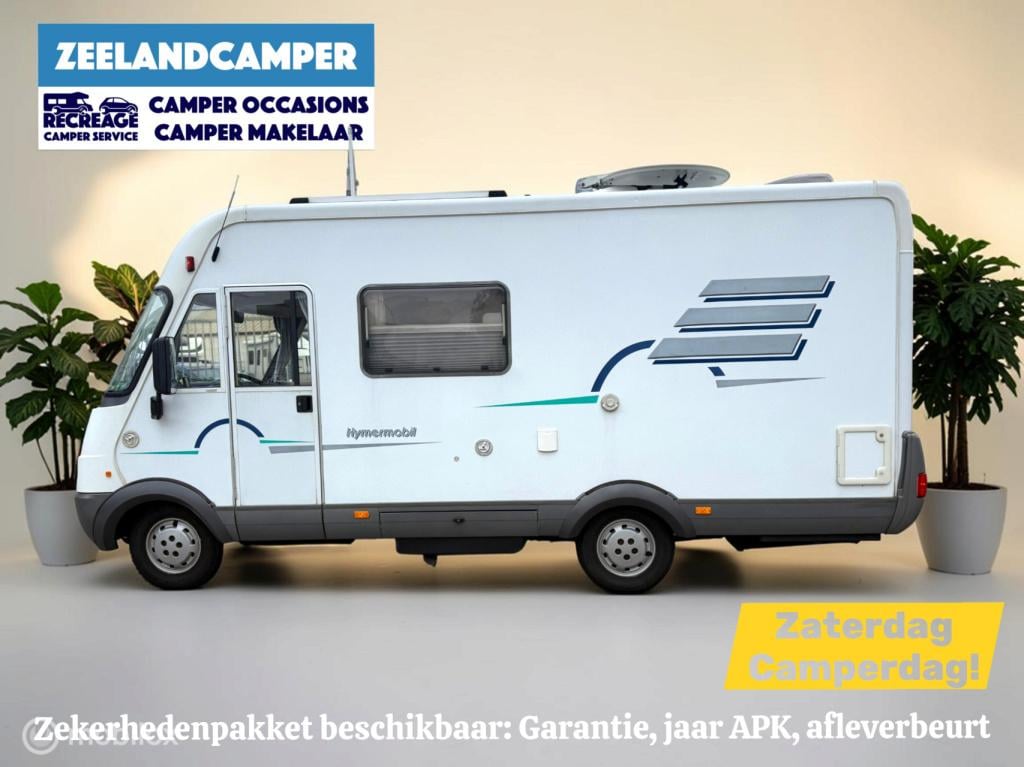 Hymer Onbekend b574 – ruime integraalcamper met vast bed én riant hefbed