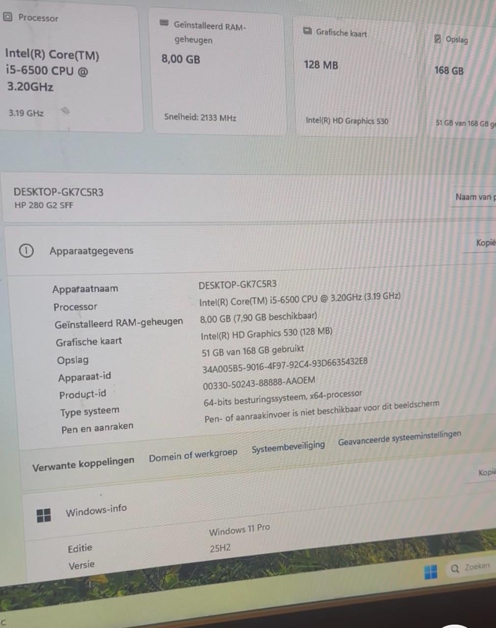 HP 280 G2 SFF Business PC