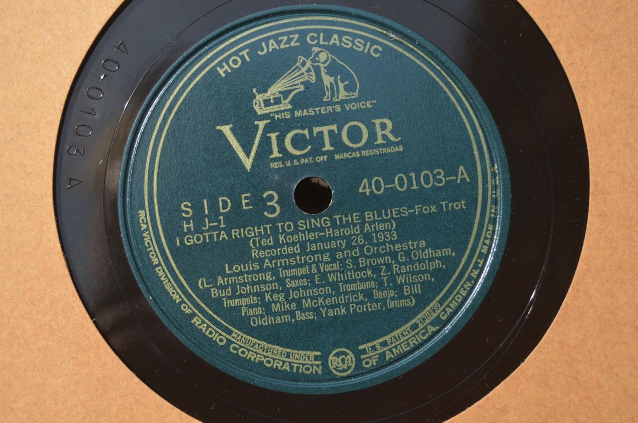 4 x Louis Armstrong 78 rpm opnames uit 1932 / 1933