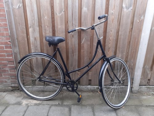 Omafiets zwart 28 inch
