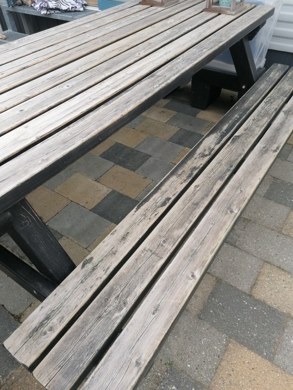 Zware picknicktafel