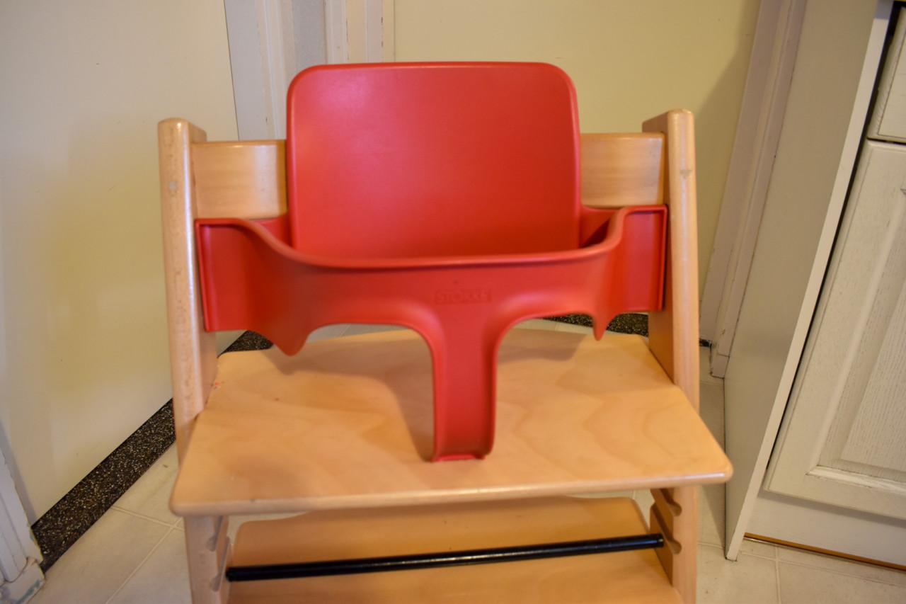 Stokke Tripp Trapp kinderstoel. - Gebruikte  stoelverkleiner.