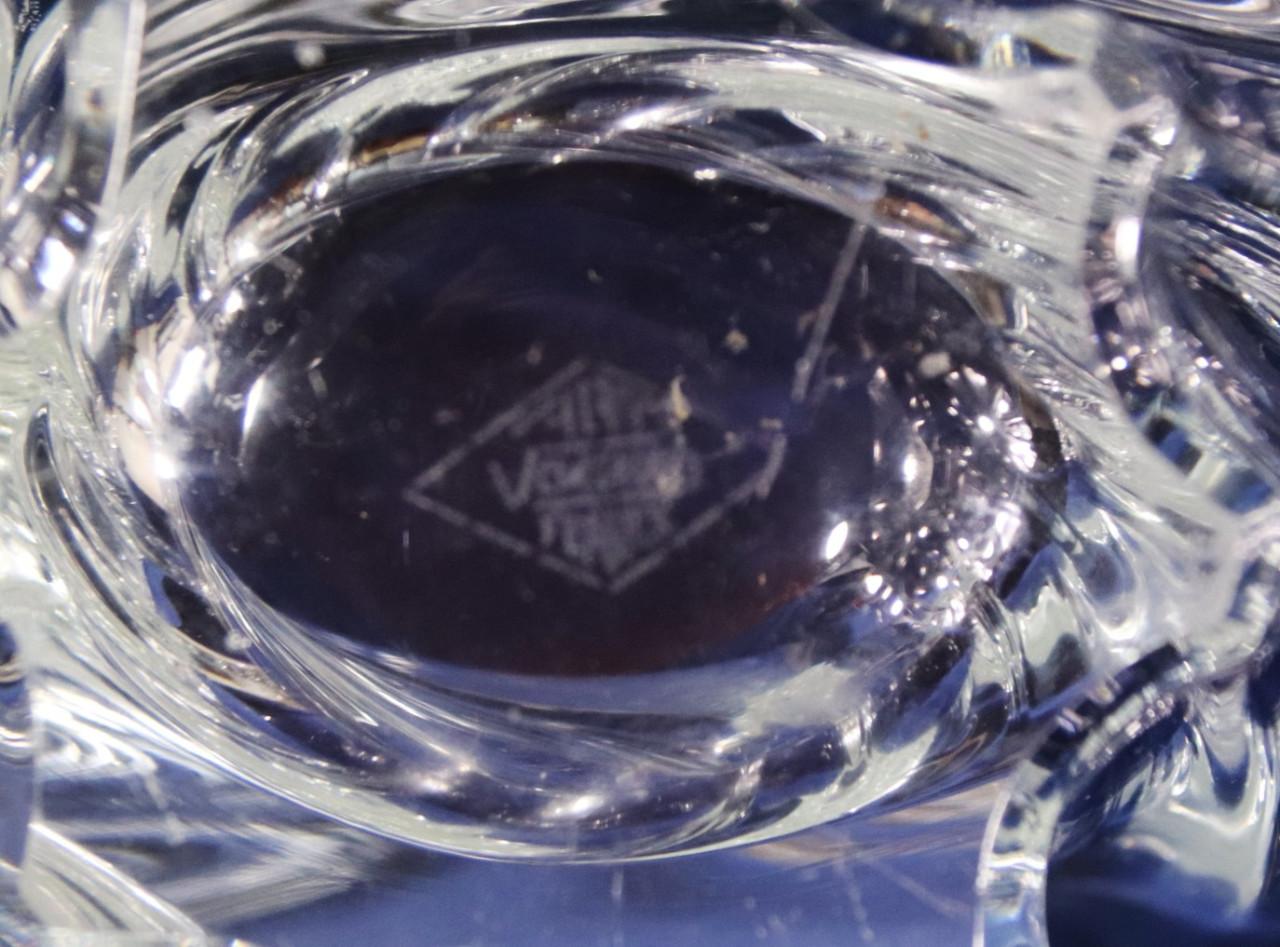 Vintage Glazen Sier Schaal ( is gemerkt )