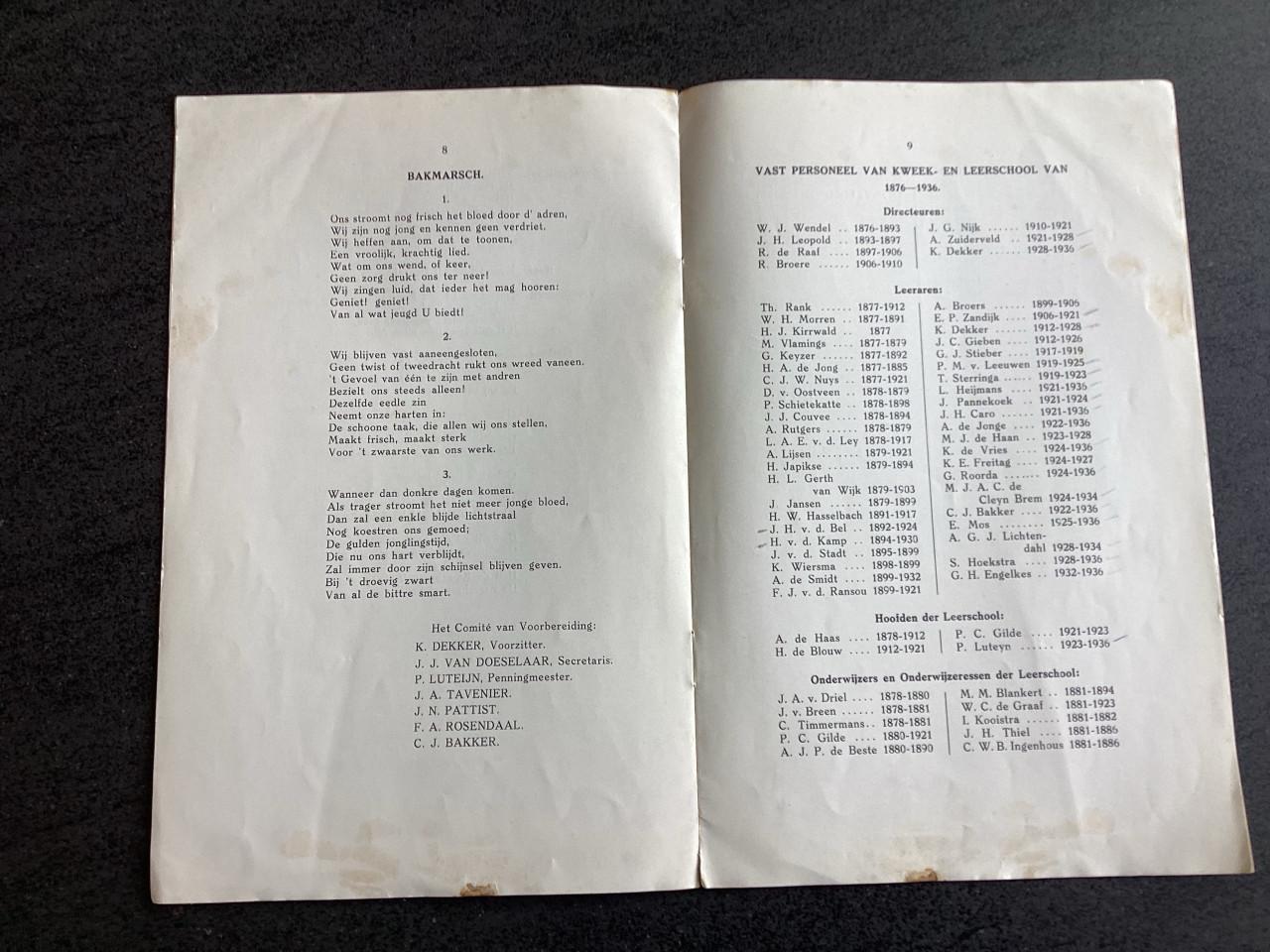 Middelburg. (Boekje Kweekschool)