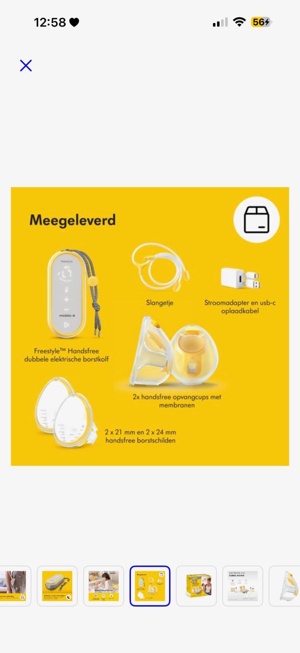 Medela freestyle handsfree dubbele elektrische kolf
