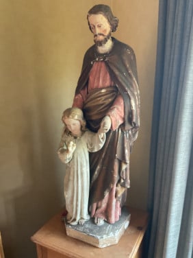 Antiek kerkbeeld 83 cm !
