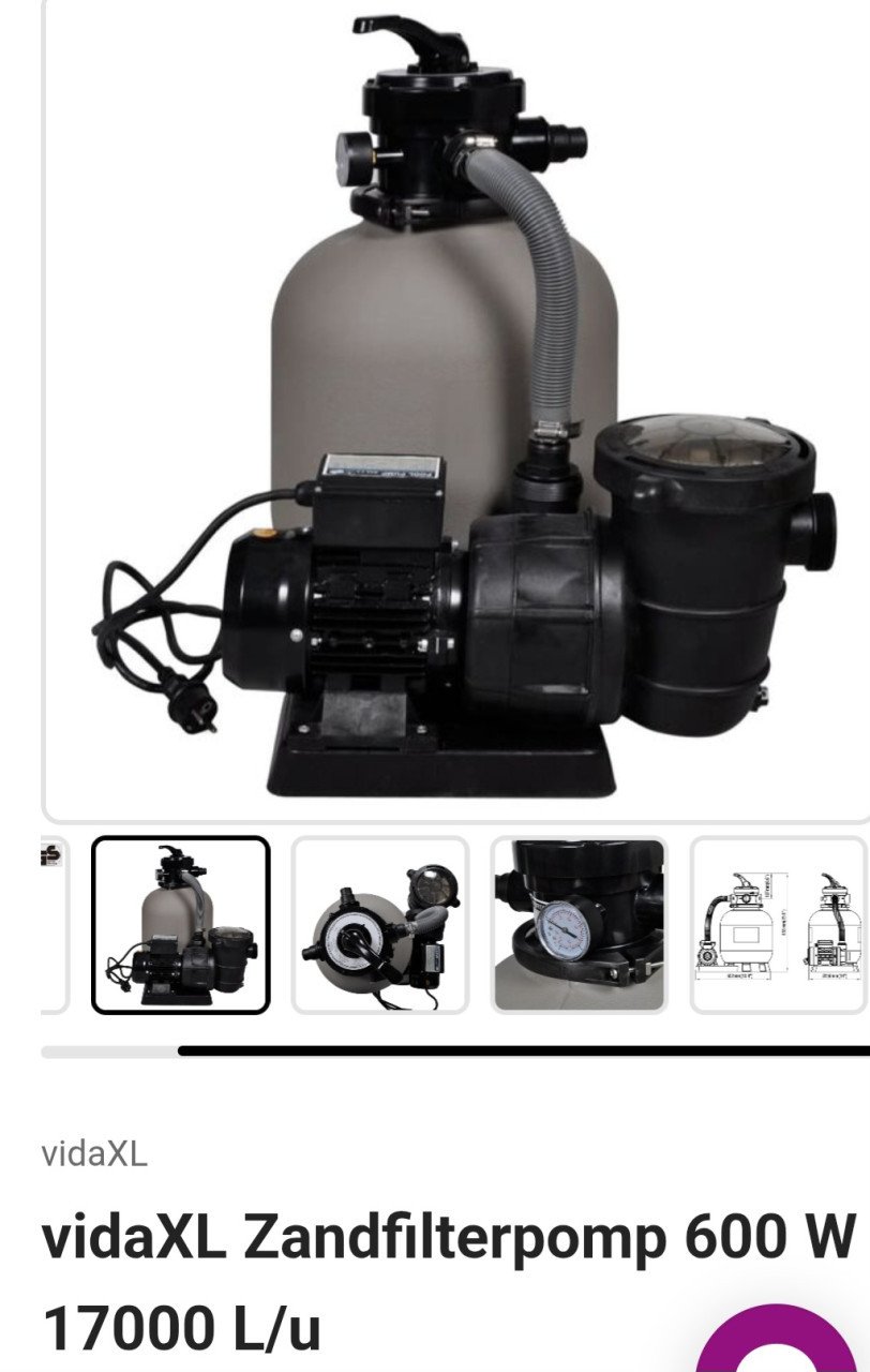 Zandfilterpomp 600W 17000L