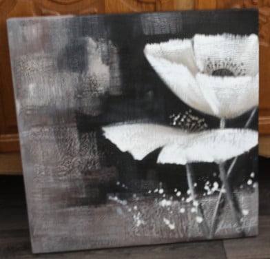 Canvas bloemen