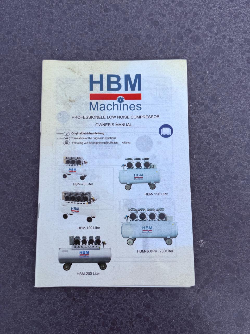 Proffessionele geluidsarme HBM compressor slechts enkrle keren gebruikt.