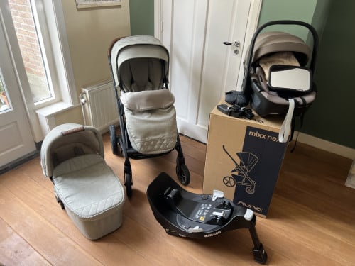 Nuna Mixx Next 2-in-1 + Maxi Cosi Pebble + Familyfix 360 base