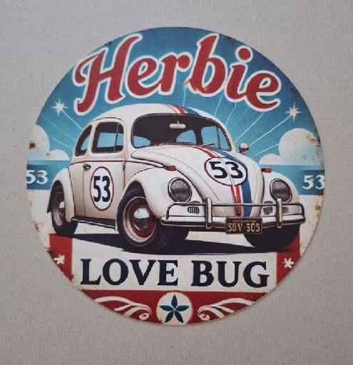 Herbie Metalen Decoratiebord