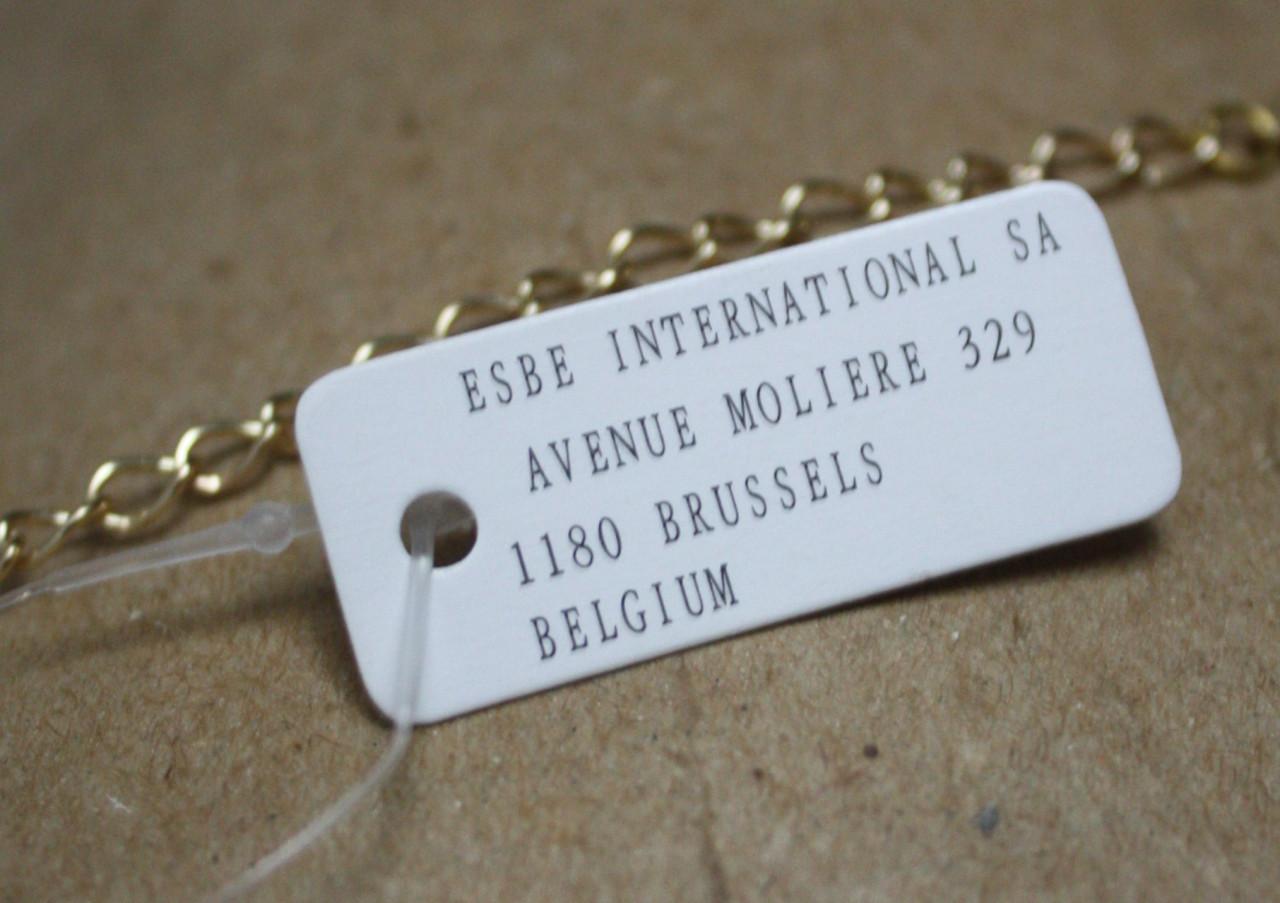 Goudkleurige ketting met stenen hangers