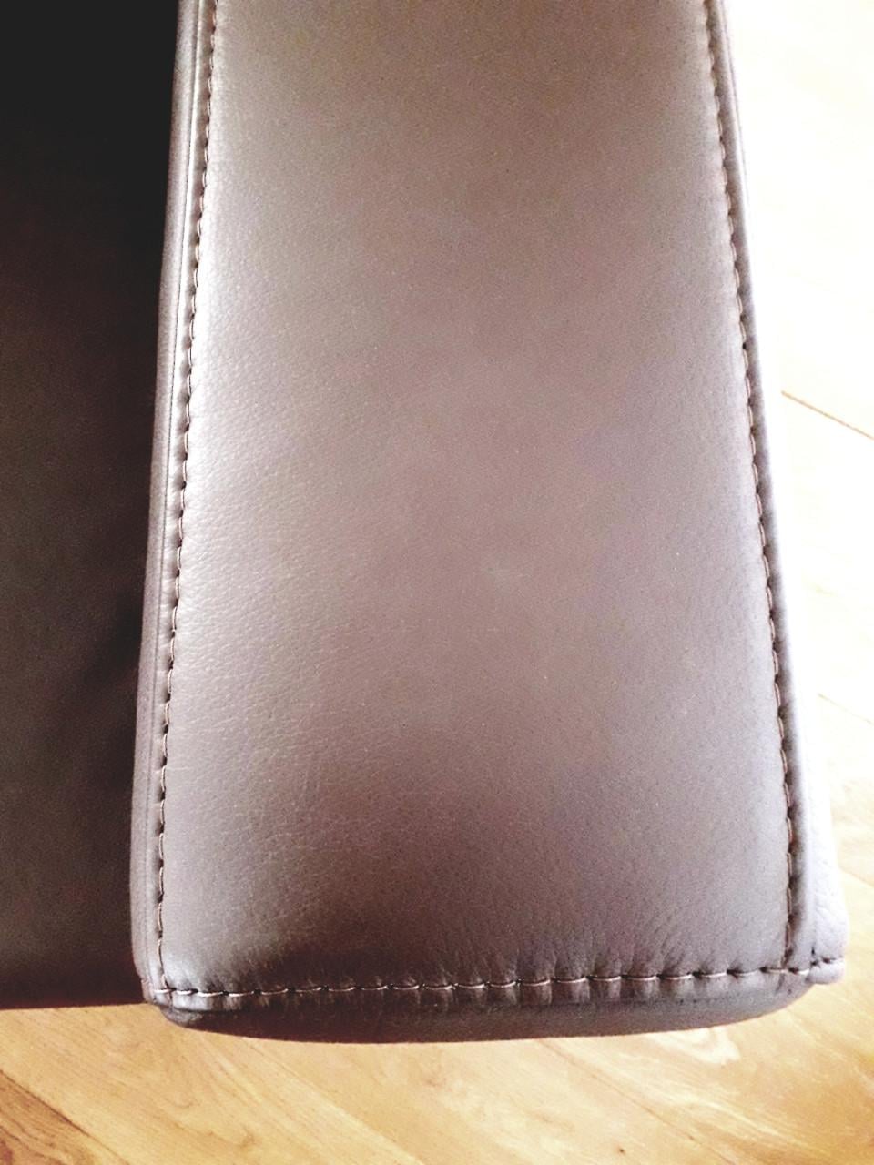 2,5 zits lederen bank