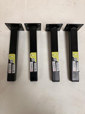 Tarrox meubelpootjes zwart | vierkant | 20 cm | nieuw in doos