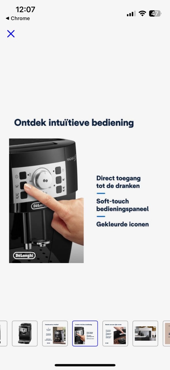 DeLonghi koffiebonen/cappuchino apparaat