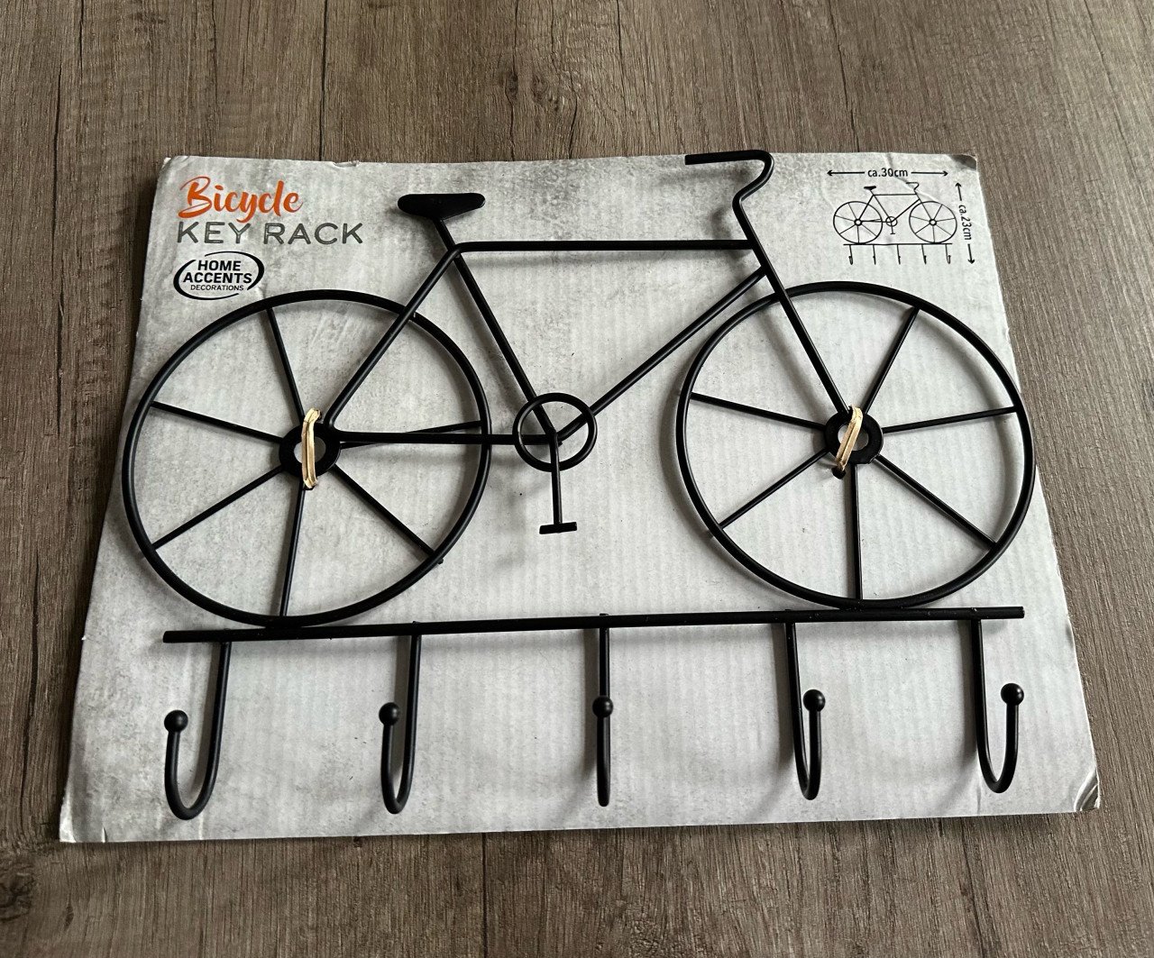 Sleutelrekje in fietsvorm