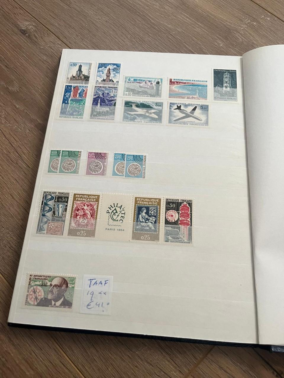 Collectie (postfris) Frankrijk in klein album