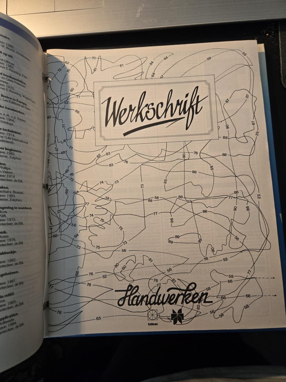 Vintage cursusmap "Handwerken" van Teleac