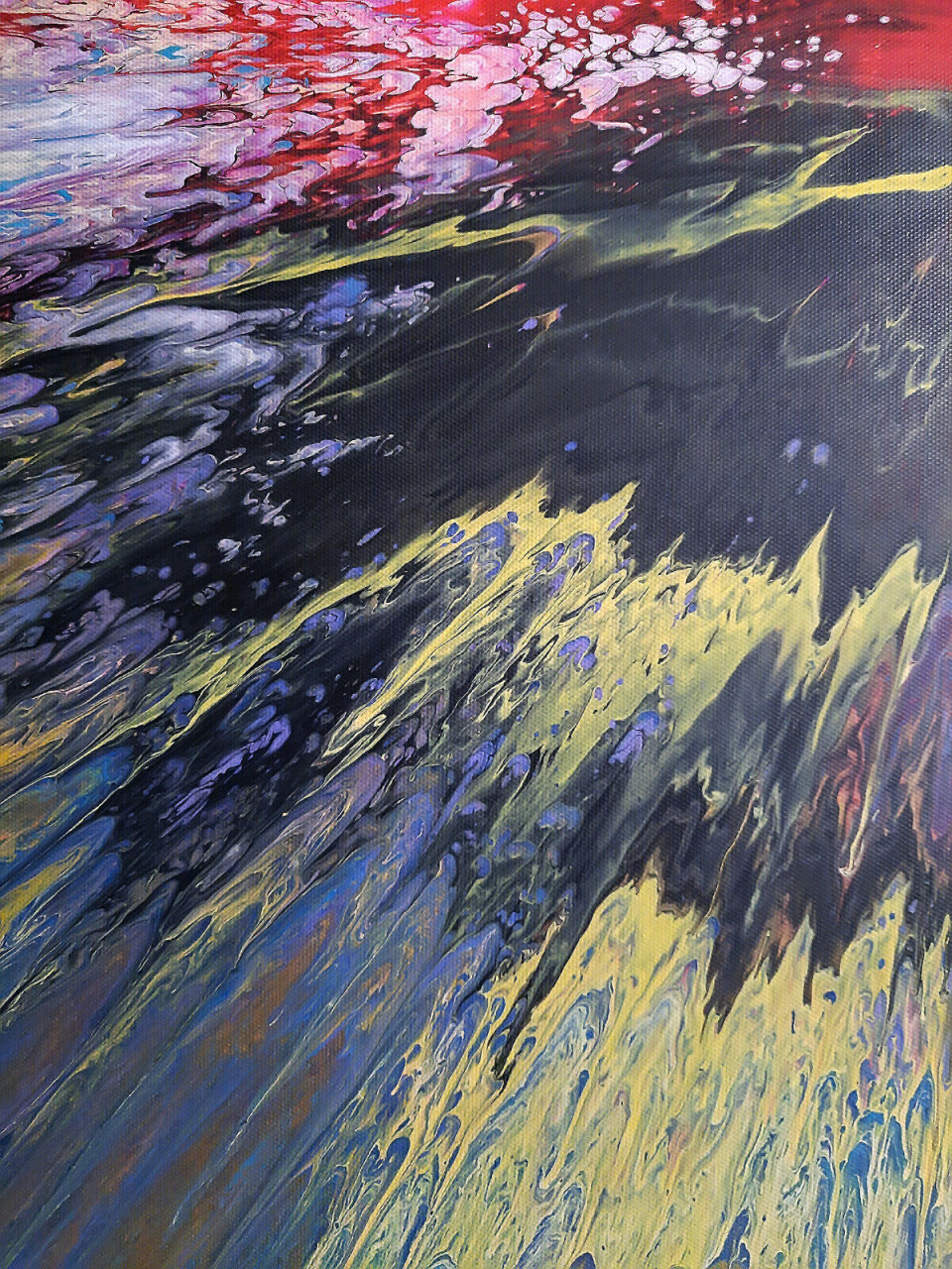 " Flash "  Prachtig origineel Acrylschilderij