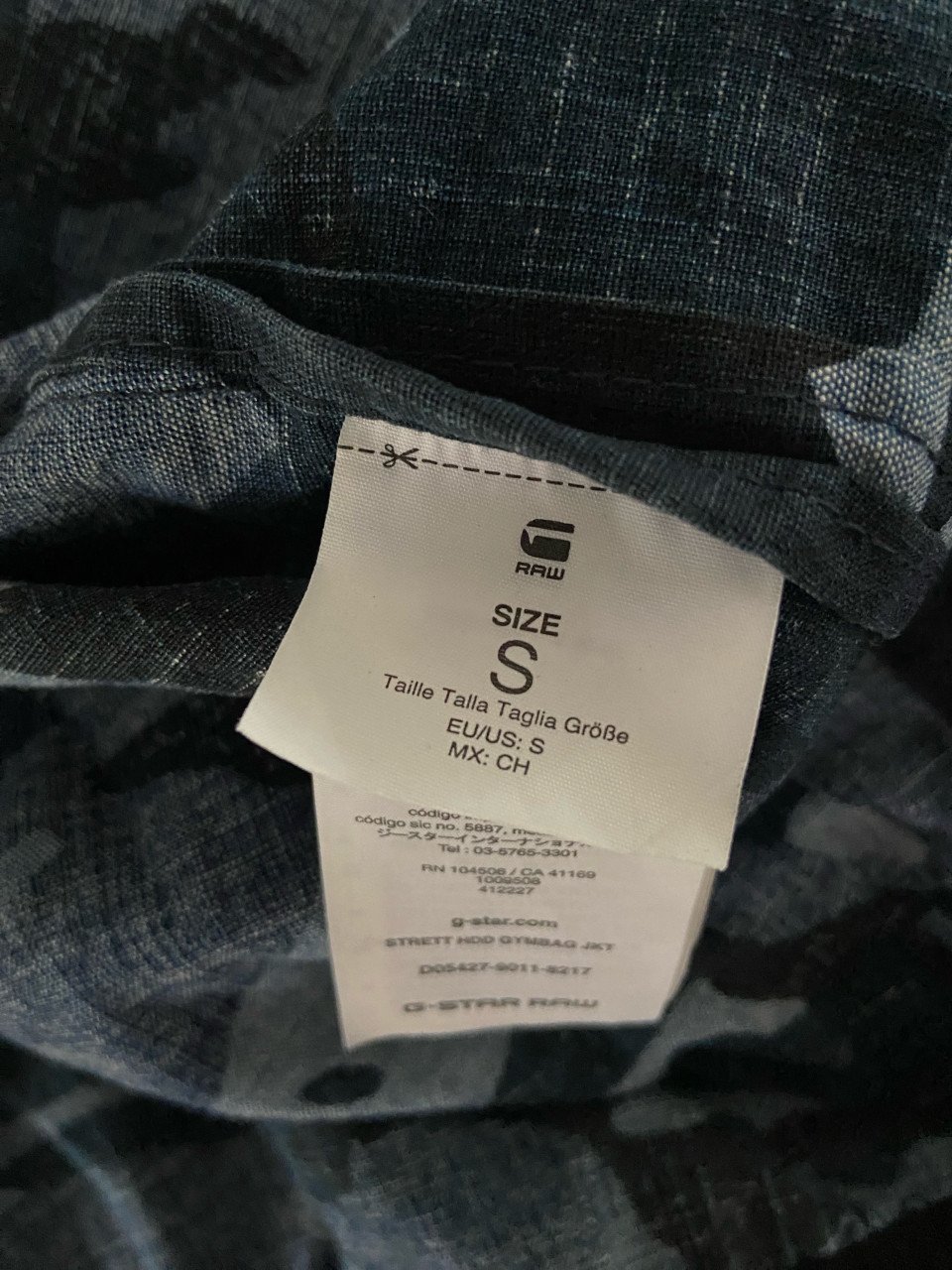 G-star RAW camouflage jasje met klein rugzakje S
