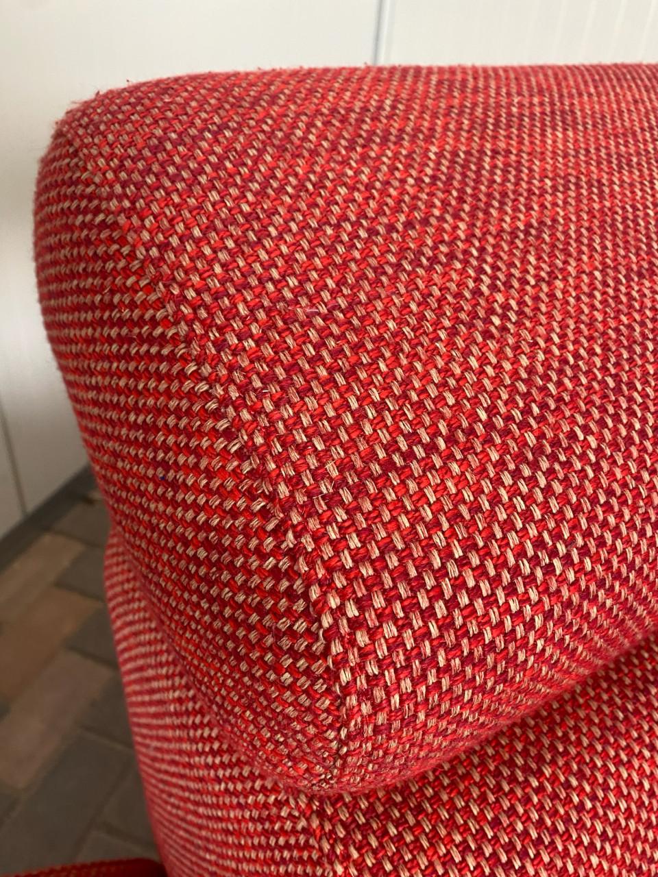 GRATIS LEVERING HEEL NL Mooi Rode Stoffen Hoekbank