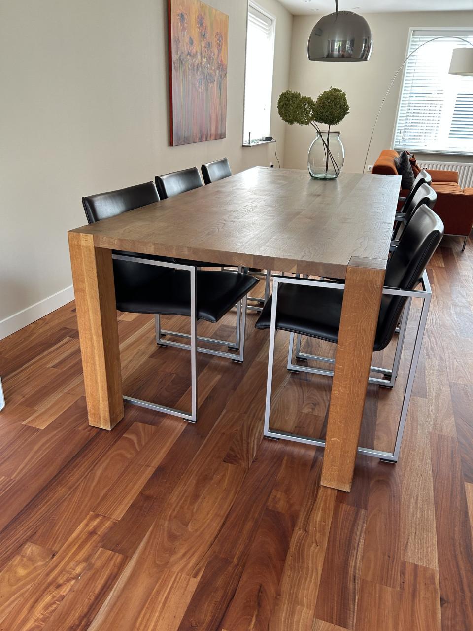 Massief eiken houten tafel