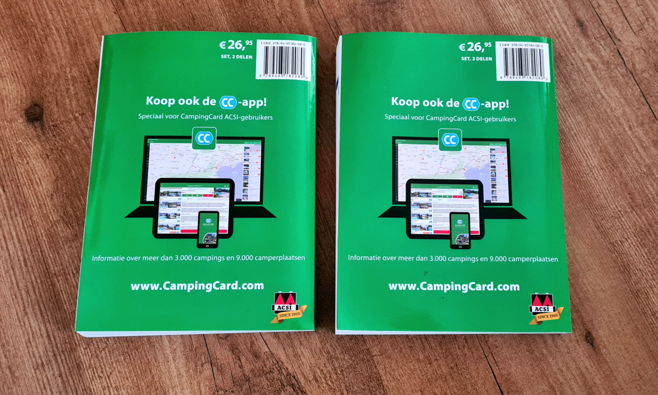 CampingCard & Camperplaatsen 2021 deel 1 en 2, ACSI
