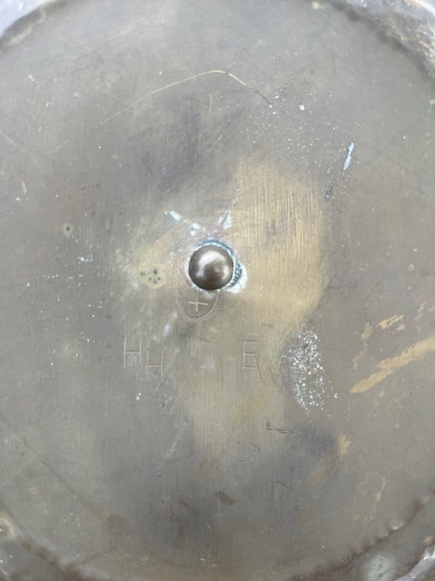 Zware messing gong