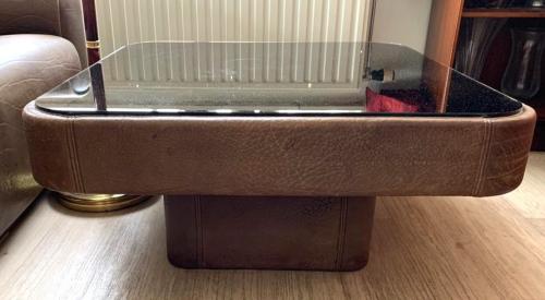 Vintage DeSede DS47 tafel met spiegelblad