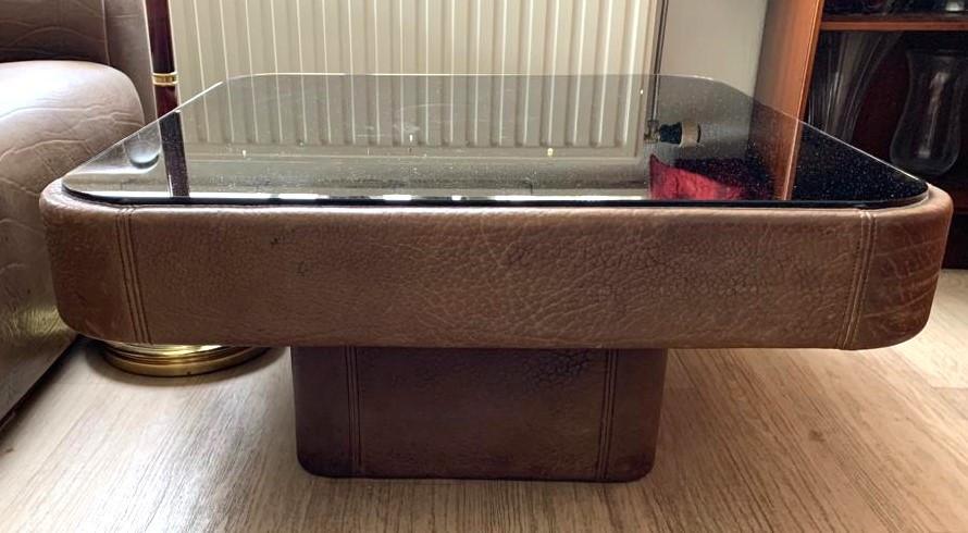 Vintage DeSede DS47 tafel met spiegelblad