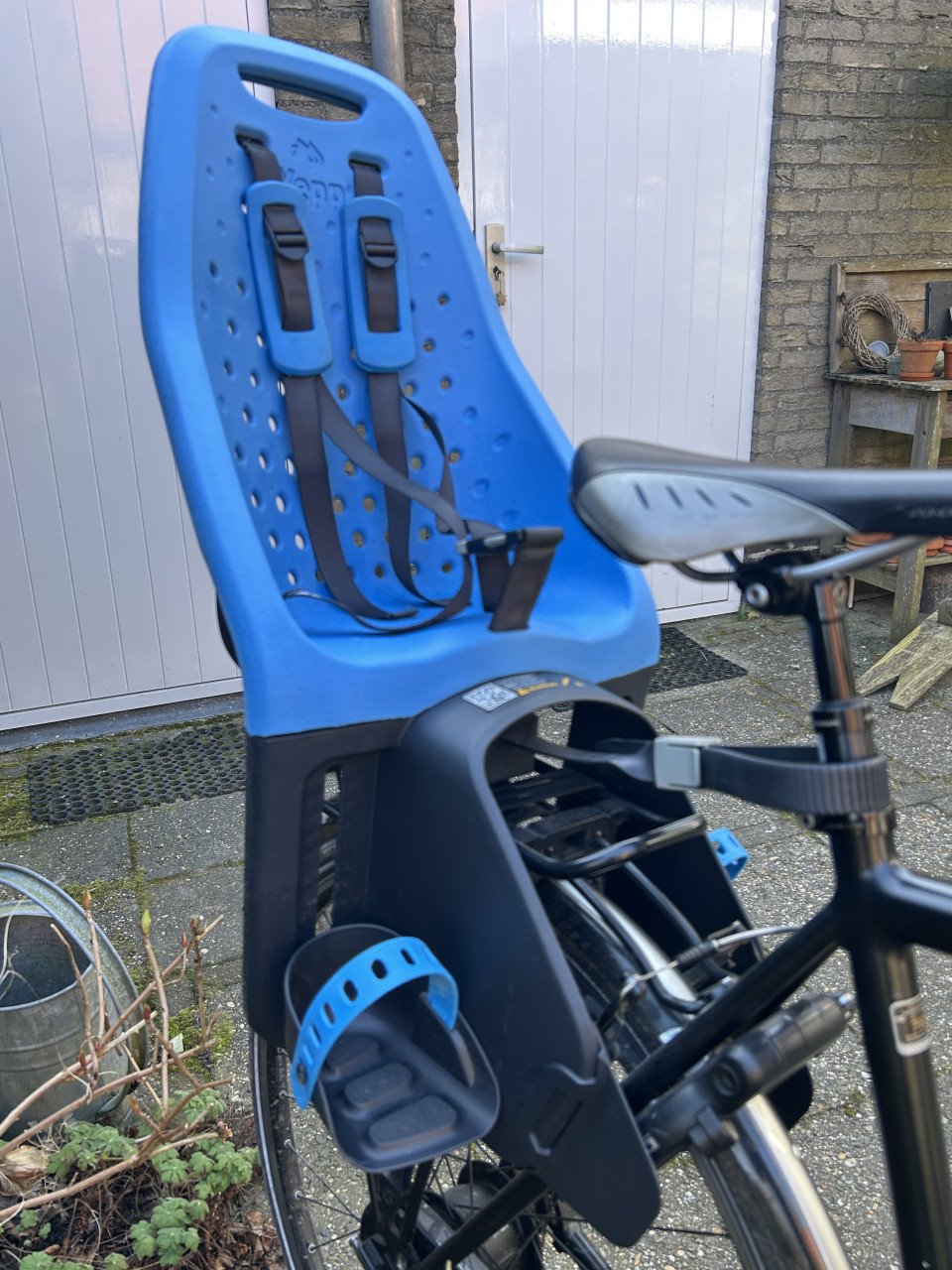 Fietsstoeltje Yepp voor bagagedrager - blauw - ZGAN