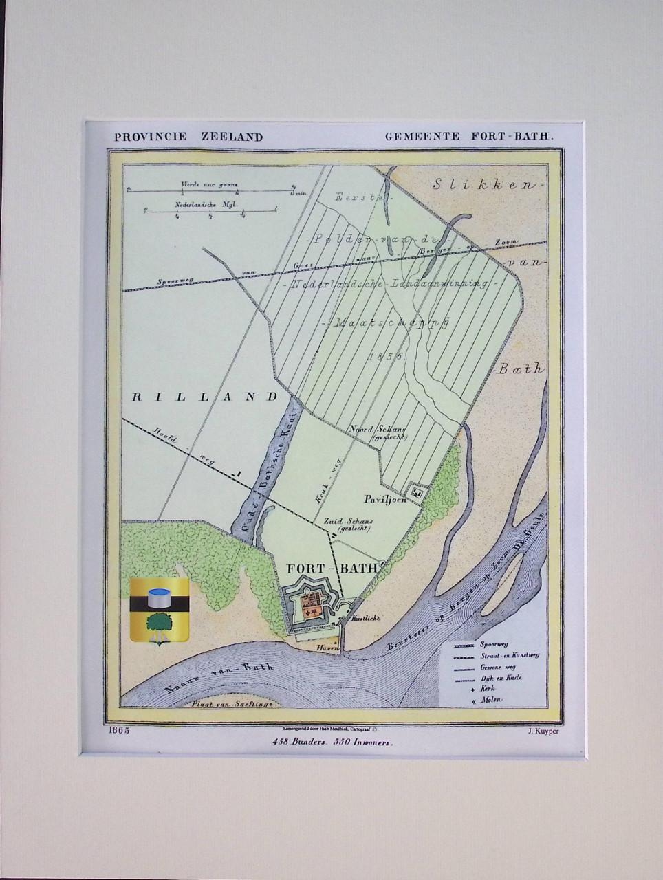 Kaarten Zuid-Beveland gemaakt door J. Kuyper