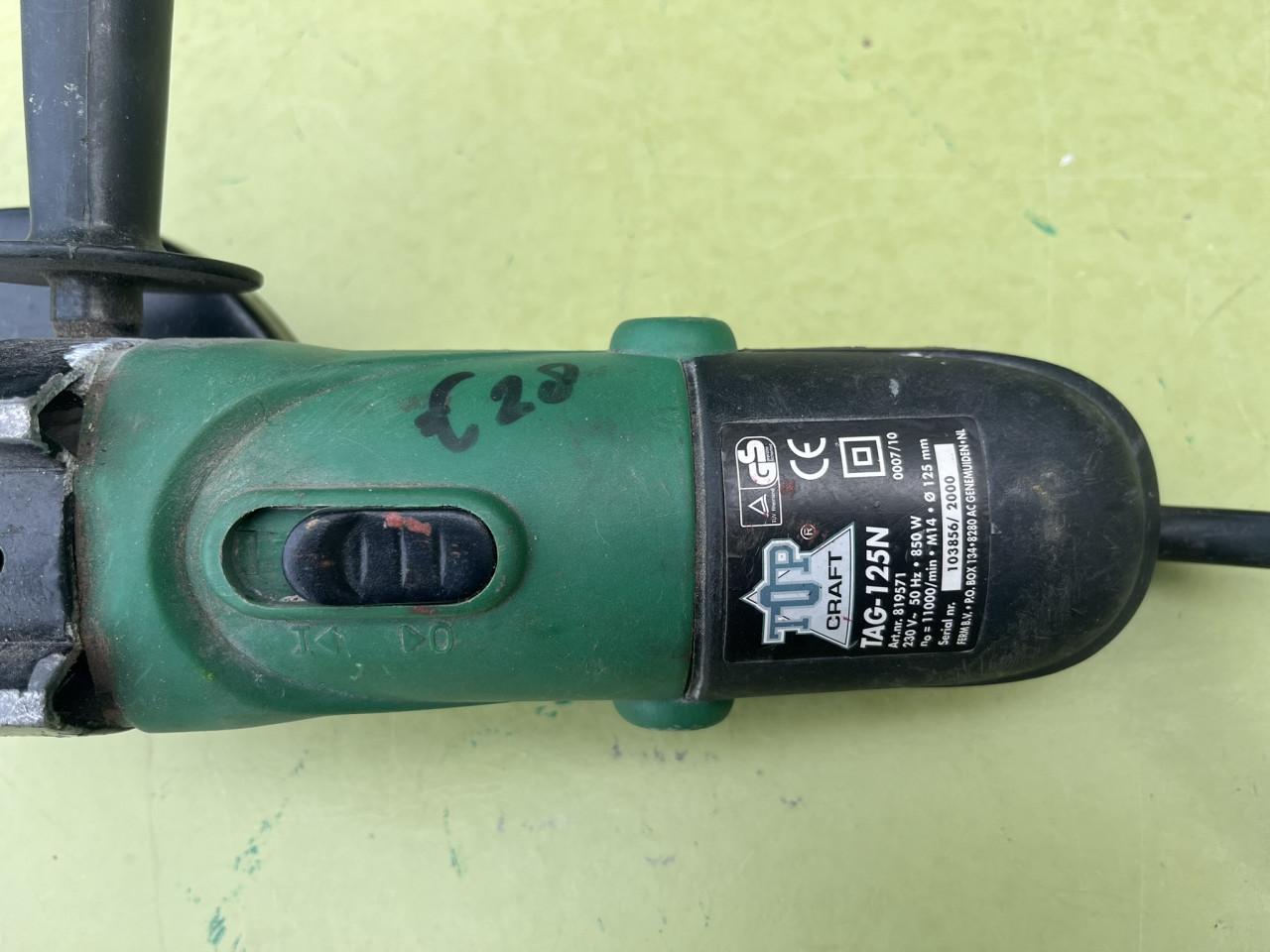 Haakse slijpmachine TOP Craft TAG-125N