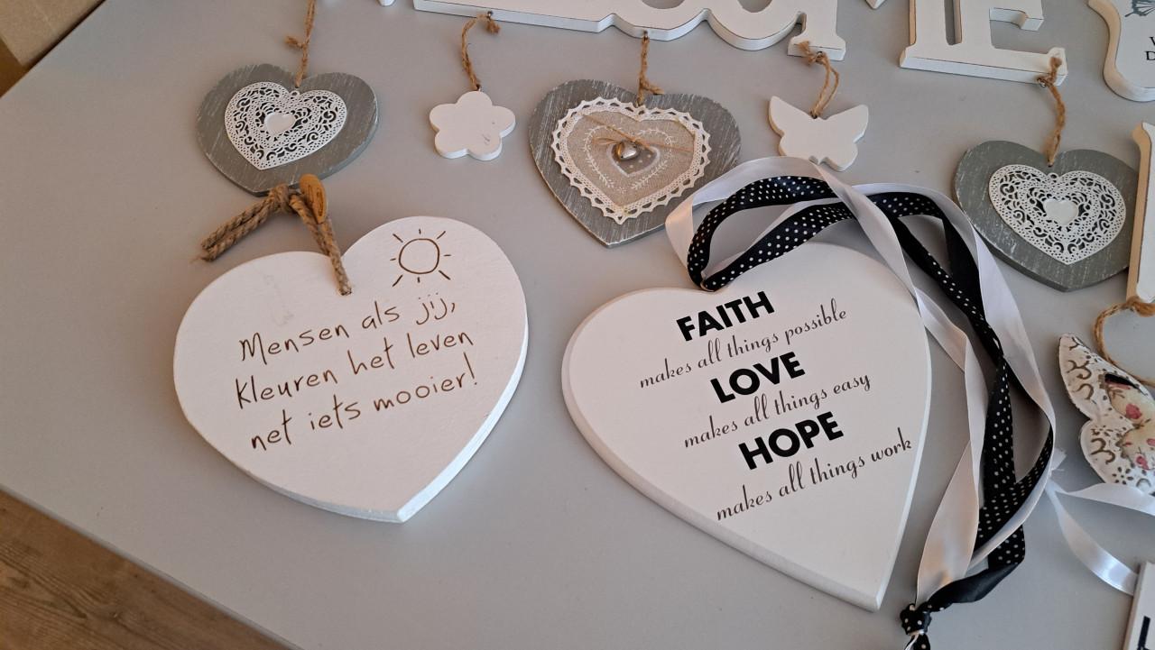 Witte decoratieartikelen