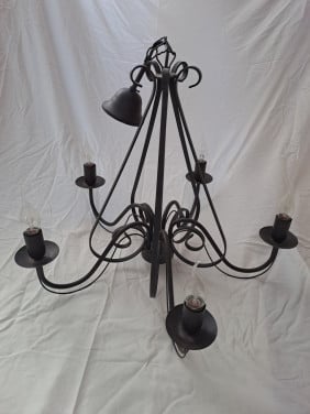 Black metal ceiling light