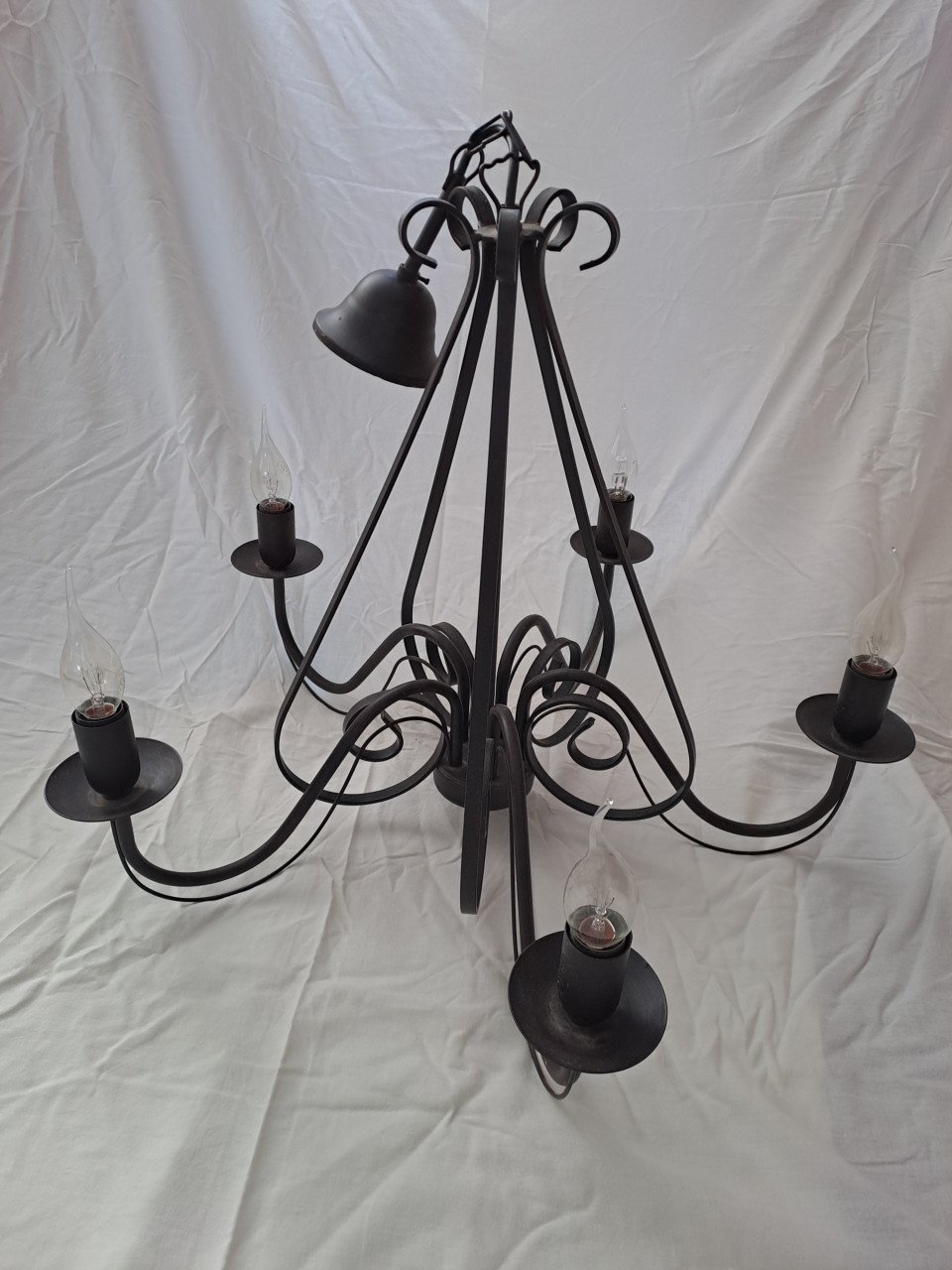 Black metal ceiling light