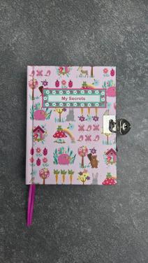 🎈Schattig Nieuw Dagboekje met slotje en leuke afbeeldingen op de bladzijde