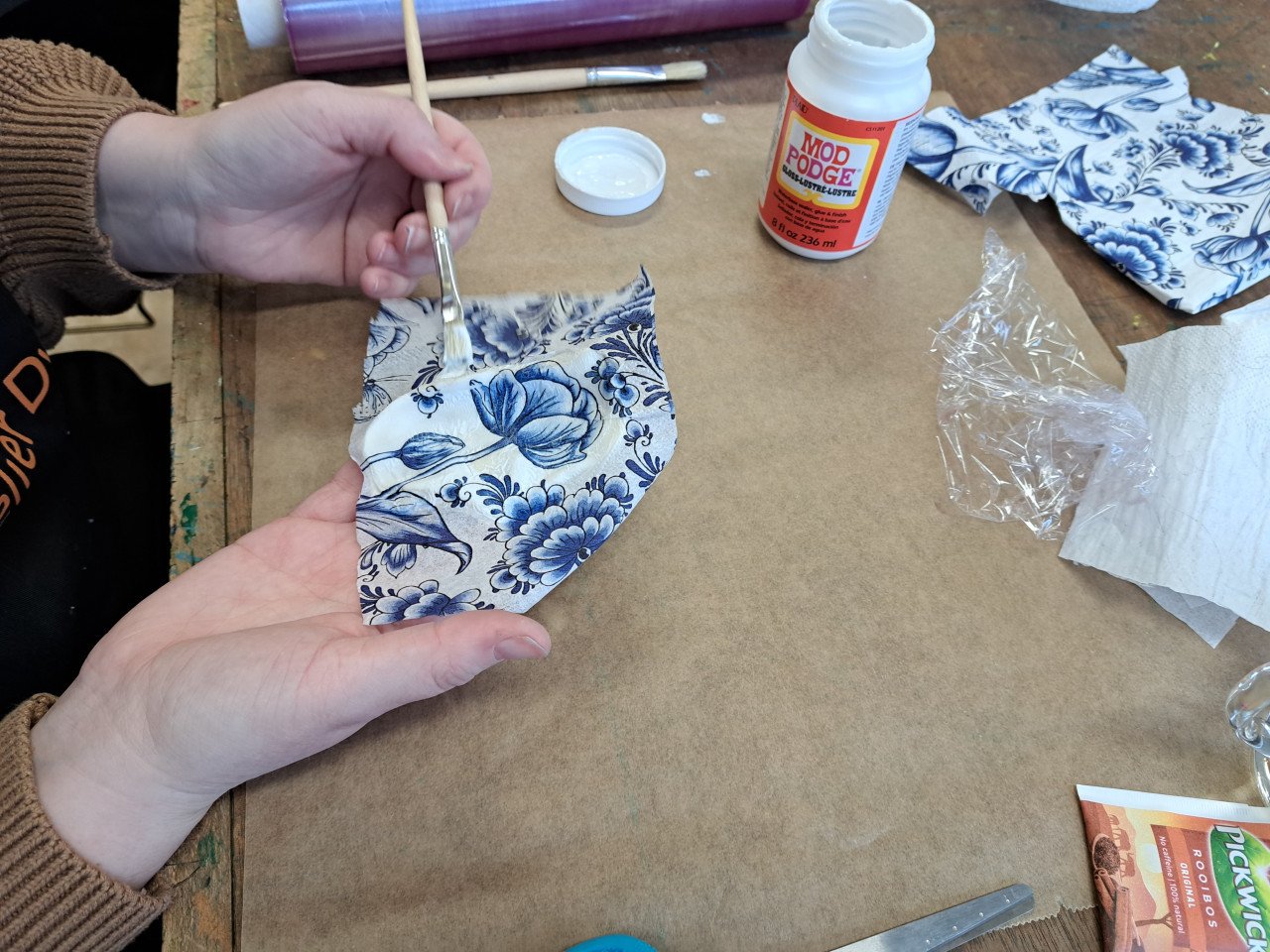 Workshop Decoupage op Oesterschelpen Vrijdag 18 juli 19.00 uur Noordgouwe