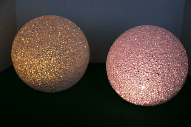 Verlichte bal Wit 4,5 volt 3 AG13 batterij incl. Doorsnee 8 cm