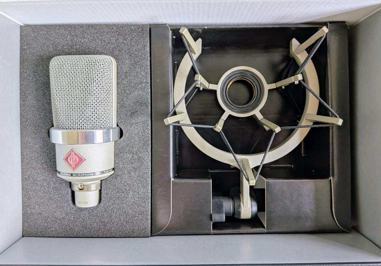Neumann TLM 102 condensator studio microfoon + shock mount