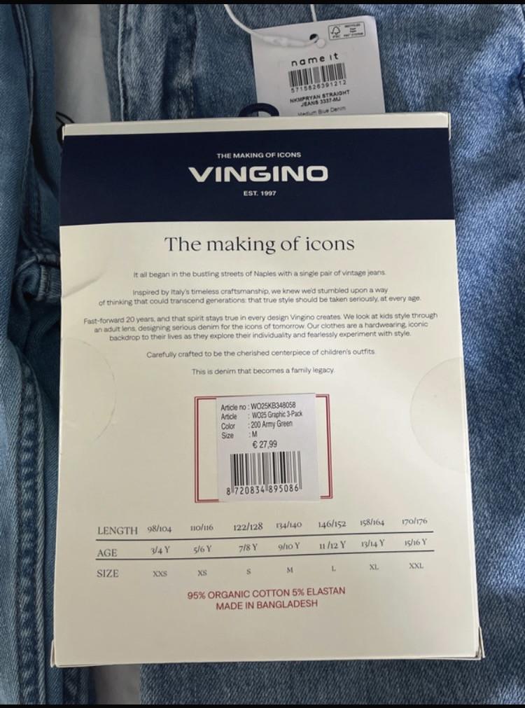 Pakket jeans en boxers nieuw maat 140