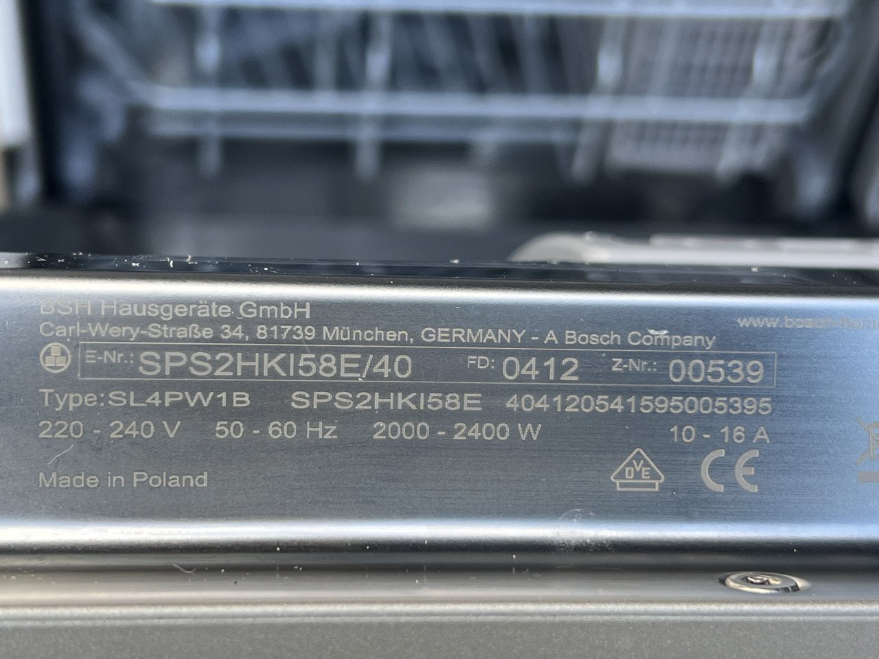 Bosch SPS2HKI58E Vrijstaande Vaatwasser 45 cm Nieuw met aankoopbon garantie