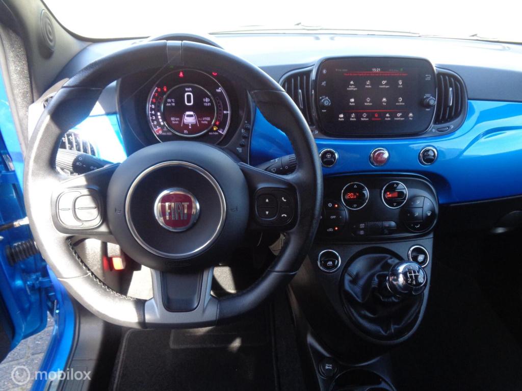 Fiat 500 1.2 sport/groot navi/ecc airco/lm velgen/dig dash/zwarte hemel stu