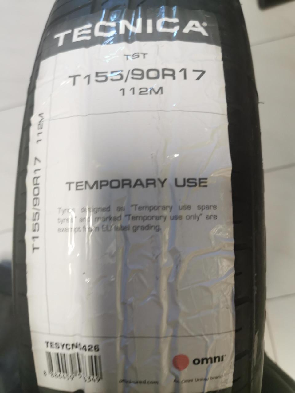 NIEUW!!! VAG Reservewiel 155/90-R17 5x112 (naaf 57.1 & 66.6)